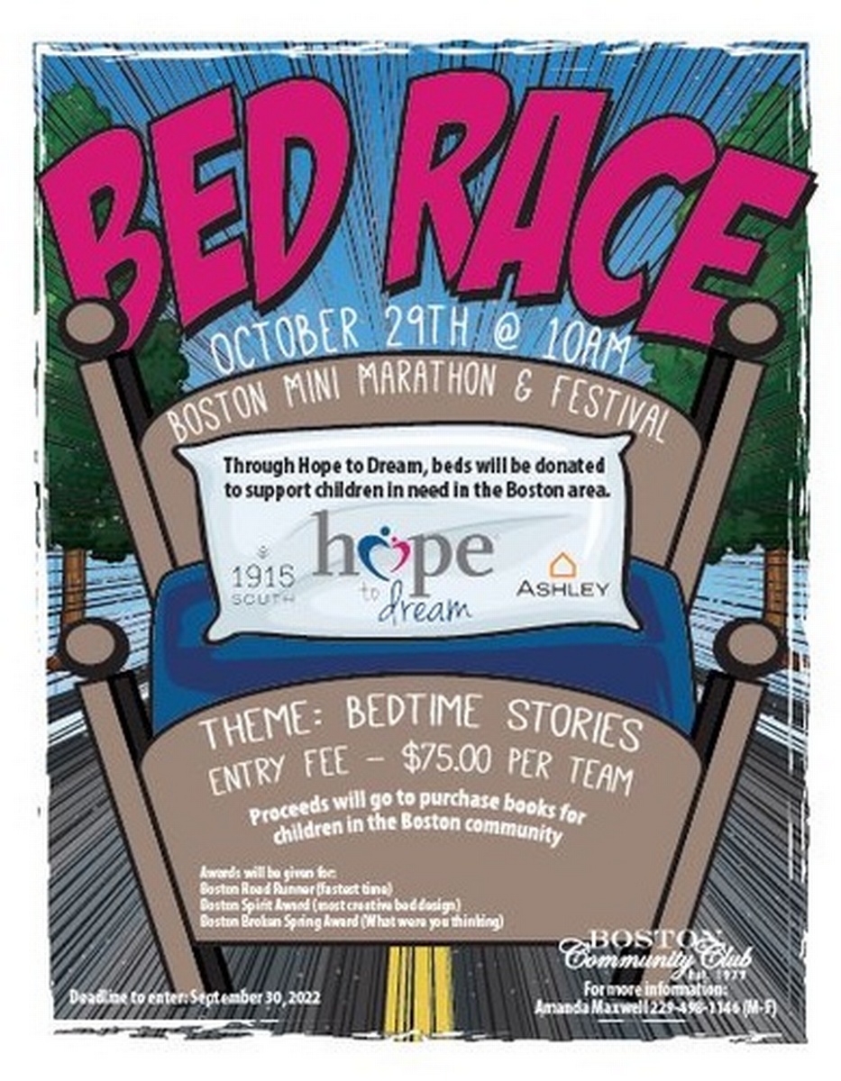 Boston Mini Marathon and Festival Bed Race Oct 29, 2022